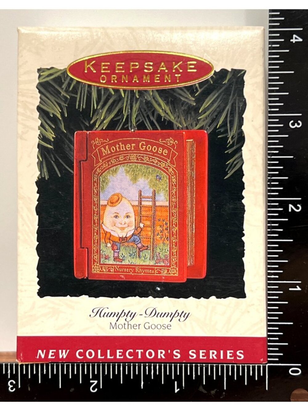 1993 HALLMARK KEEPSAKE ORNAMENT QX528-2 HUMPTY DUMPTY MOTHER GOOSE